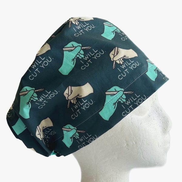 Gorro quirúrgico europeo Sassy Scalpel, ajustable