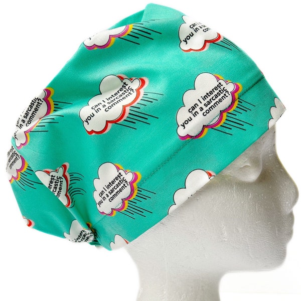 Funny Scrub Caps Etsy