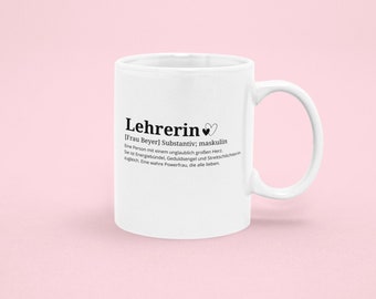 Abschiedsgeschenk Lehrerin, Lehrerin Geschenk Abschied, Tasse Lehrerin, Schuleinführung, Geschenk Lehrer