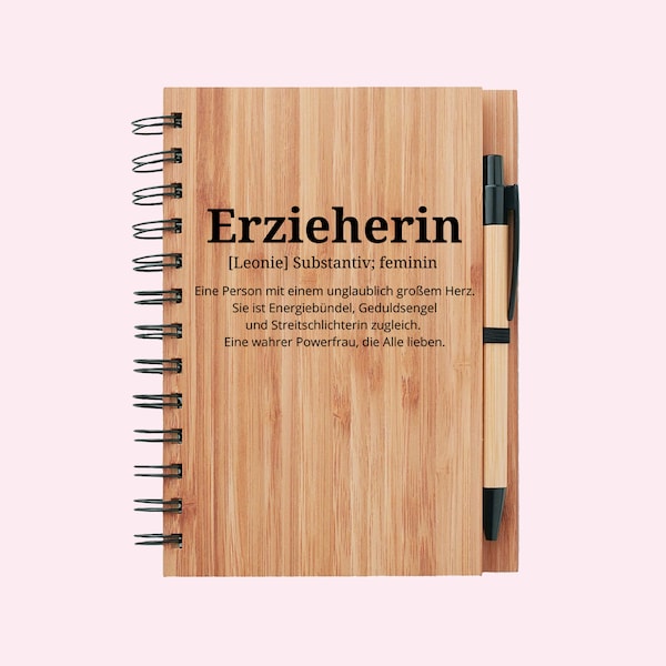 Erzieherin Geschenk Abschied, Erzieherin Geschenk, Abschiedsgeschenk Erzieherin, Erzieher, Erzieher Kalender, Notizbuch Erzieherin