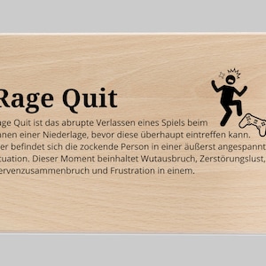 Rage Quit, Rage Quit Spruch, Zocker Geschenke, Computer Geschenk, Rage Quit Definition, Geschenke für Zocker, Gamer Geschenk