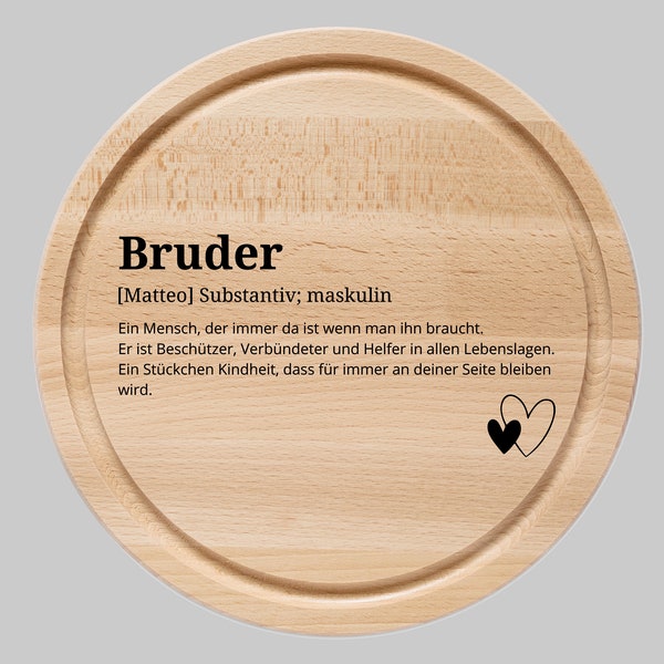 Geschenk Bruder, Bruder, Bruderherz, Bruder Definition, Geburtstagsgeschenk Bruder, Hochzeit Bruder, Brett Bruder