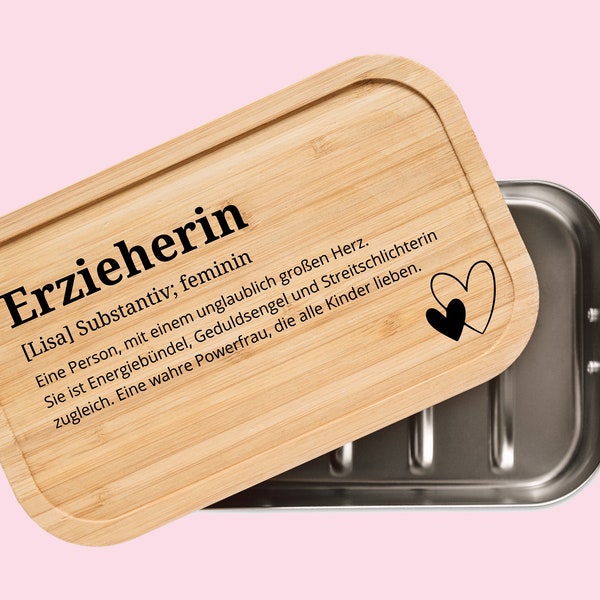 Abschiedsgeschenk Erzieherin, Erzieherin Geschenk Abschied, Brotdose Erzieherin, Schuleinführung, Geschenk Erzieher