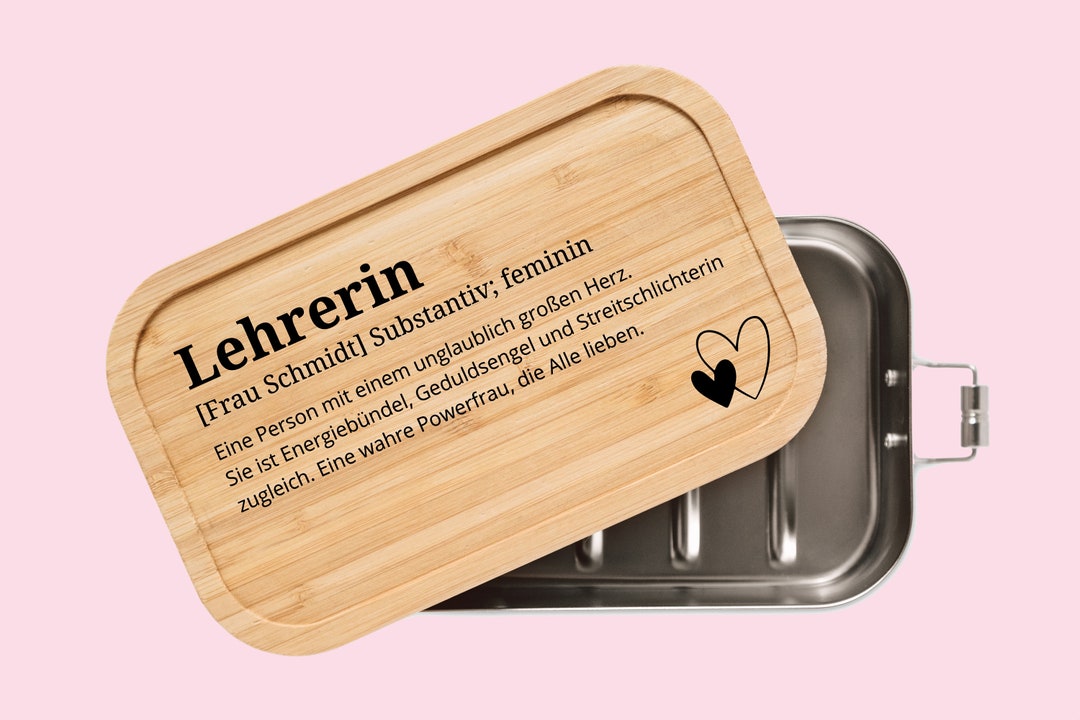 Geschenk Für Lehrerin Zum Geburtstag Lehrerin, Lehrerin Geschenk, Lehrer Brotdose, Personalisiertes Geschenk