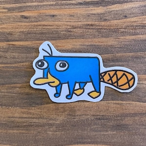 Perry the Platypus Sticker// Phineas and Ferb Stickers//Perry Sticker