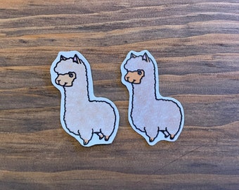 2 Pack Llama Stickers//Llama and Alpaca Stickers//Animal Stickers