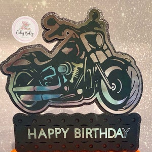 Motorbike/motorcycle/harley Davidson Cake Topper - Etsy