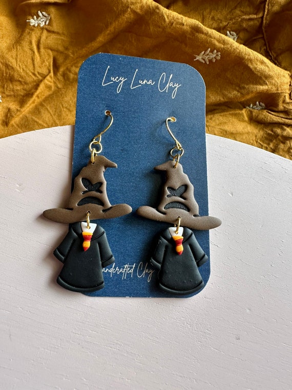 Inspired Hogwarts Harry Potter Robes Sorting Hat Polymer Clay