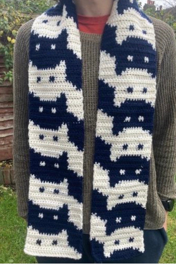 Crochet Cat Scarf Pattern DIGITAL PDF PATTERN Etsy Australia
