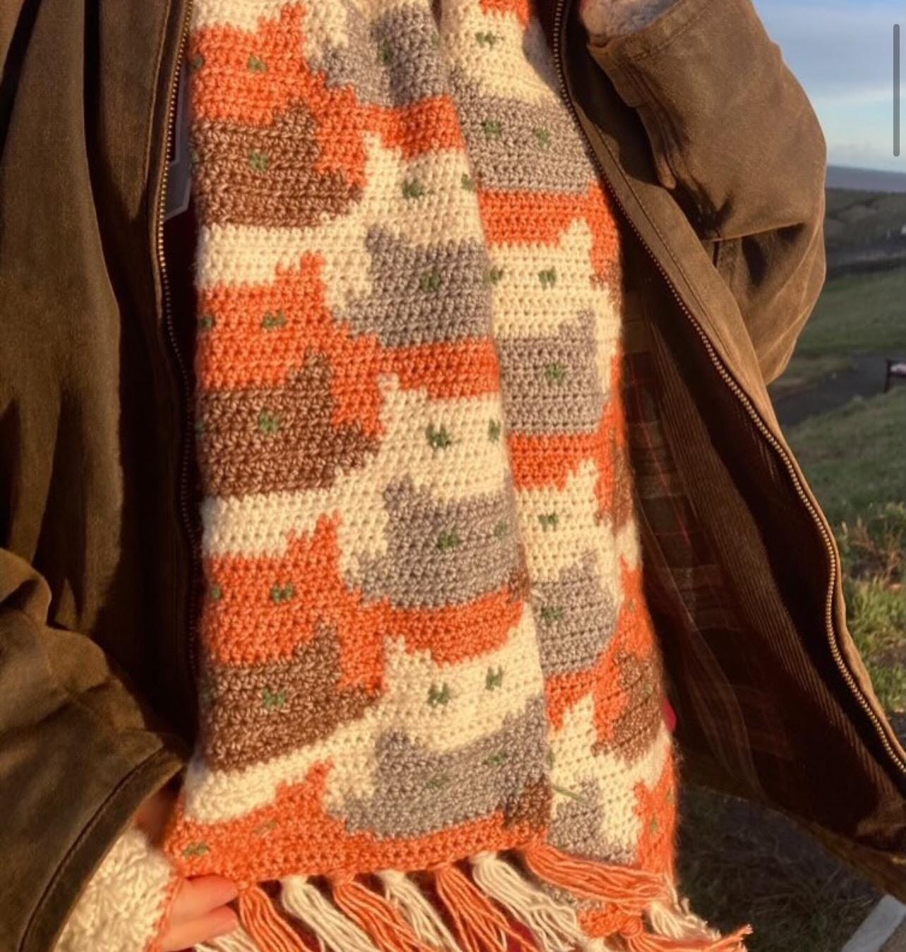 Crochet Cat Scarf Pattern 2 (DIGITAL PDF PATTERN) - Etsy