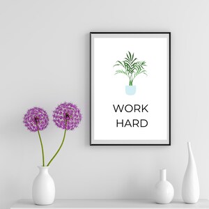 Printable Wall Art Set of 3, Office Decor Wall Art,stay Positive Work ...