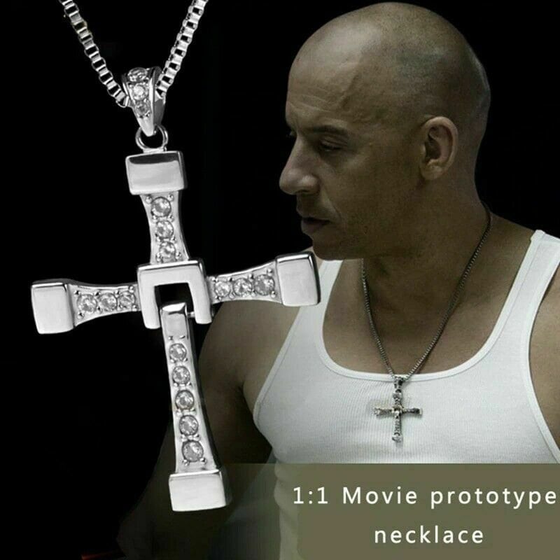 Tencent Dominic Toretto's Cross Pendant Necklace Titanium Steel