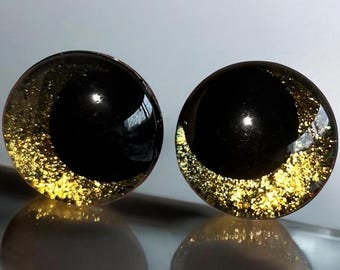 Gold Safety Eyes: Handpainted for Crochet Amigurumi Dragon Soft Plushie Toys