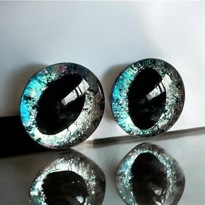 Sicherheitsaugen in Kristall: Handbemalt für Amigurumi häkeln und Kuscheltier