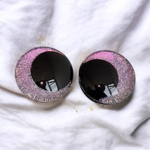 スペルバウンドのセーフティアイ：アミグルミかぎ針編みぬいぐるみ用の反射グリッターハンドペイント