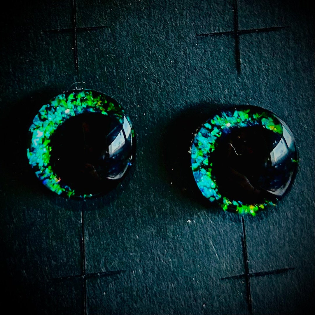 GREEN SAFETY EYES in Sourz for Doll and Soft Toy Making Perfect Gift for Crochet and Craft