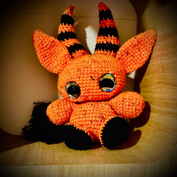 BAPHOMET GOAT PLUSH - Soft Crochet Stuffed Animal, Perfect Collectible Gift for Dark Goat Lovers