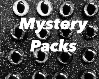 MYSTERY PACKS – Sets mit 4 Augenpaaren in Überraschungsdesigns für die Puppen-, Katzen- und Stofftierherstellung – perfektes Geschenk für Häkeler