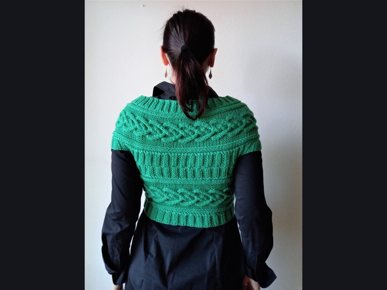 Crossover Wrap Knitting Pattern Women's Cable Vest Etsy