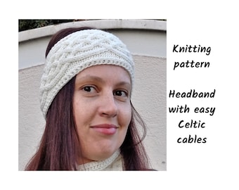 Set of 2 Knitted Headbands in White Cabled + Textured Handmade Boho Cottagecore Crochet Cottagecore Headband: Boho Knit Accessory - Etsy main image 3