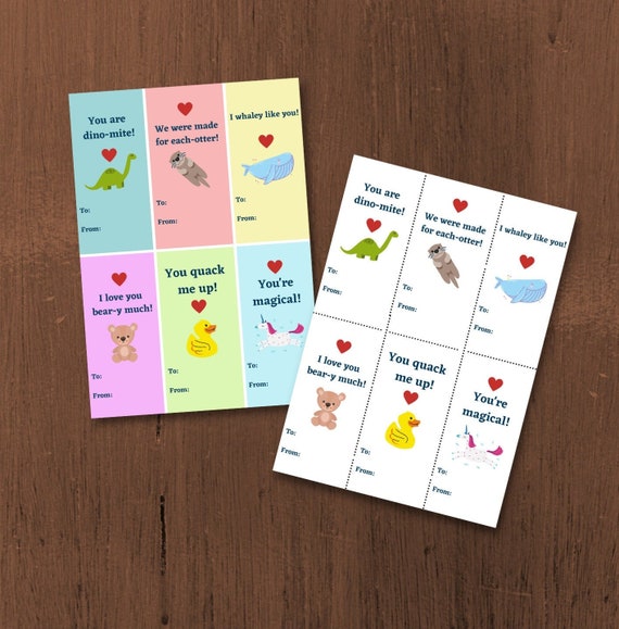 Kids Valentines Day Cards Printable Valentines for Kids 
