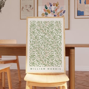 William Morris Wall Art, willow bough art print, Willow Bough Pattern, Ship from UK/US/Europe/Australia