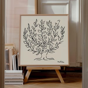 Henri Matisse Druck, Platanenlinie Quadratische Wandkunst, Schiff lokal aus Großbritannien / den USA / Europa / Australien, gerahmt oder ungerahmt