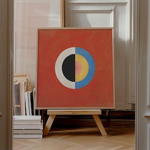 Stampa di Hilma af Klint, arte murale quadrata, Il cigno, n. 17, c. 1915, spedizione da Regno Unito/Stati Uniti/Europa/Australia
