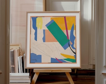 Impression Henri Matisse, mémoire de l'Océanie, impression d'art découpes Matisse, collage Matisse, navire du Royaume-Uni/États-Unis/Europe/Australie