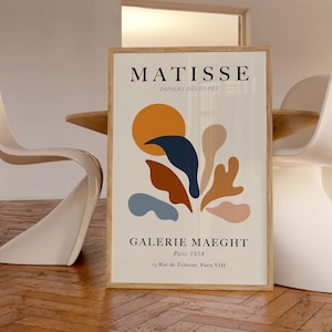 Henri Matisse art print, Matisse Cut Outs Art Print Matisse Wall Hanging | Ship from UK/US/Europe/Australia framed or unframed