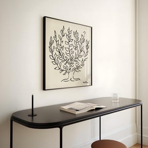 Stampa di Henri Matisse, linea di platani, stampa quadrata, Matisse Wall Art, spedizione locale da Regno Unito/Stati Uniti/Europa/Australia, con o senza cornice