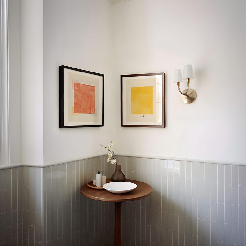 Hilma af Klint kvadratiska tryck, Set med 2 väggdekorationer, Parsifal, nr 117, nr 69, Skickas från Storbritannien/USA/Europa/Australien, inramad eller oramad bild 2