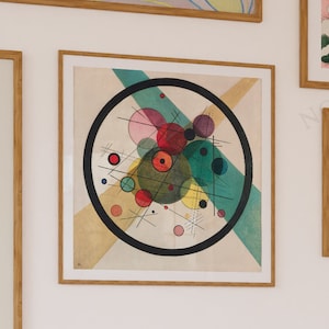 Stampa di Wassily Kandinsky, Cerchi dentro il cerchio, Stampa quadrata, Spedizione da Regno Unito/Stati Uniti/Europa/Australia