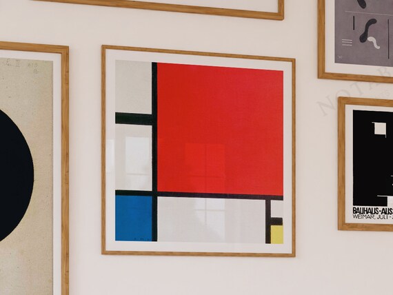 Piet Mondrian Print, Composition With Red, Blue and Yellow C