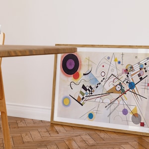Wassily Kandinsky print, composition VIII 8, Ship from UK/US/Europe/Australia