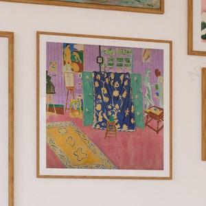 Matisse square print, The Pink Studio,  square print | Ship from UK/US/Europe/Australia, Framed or unframed