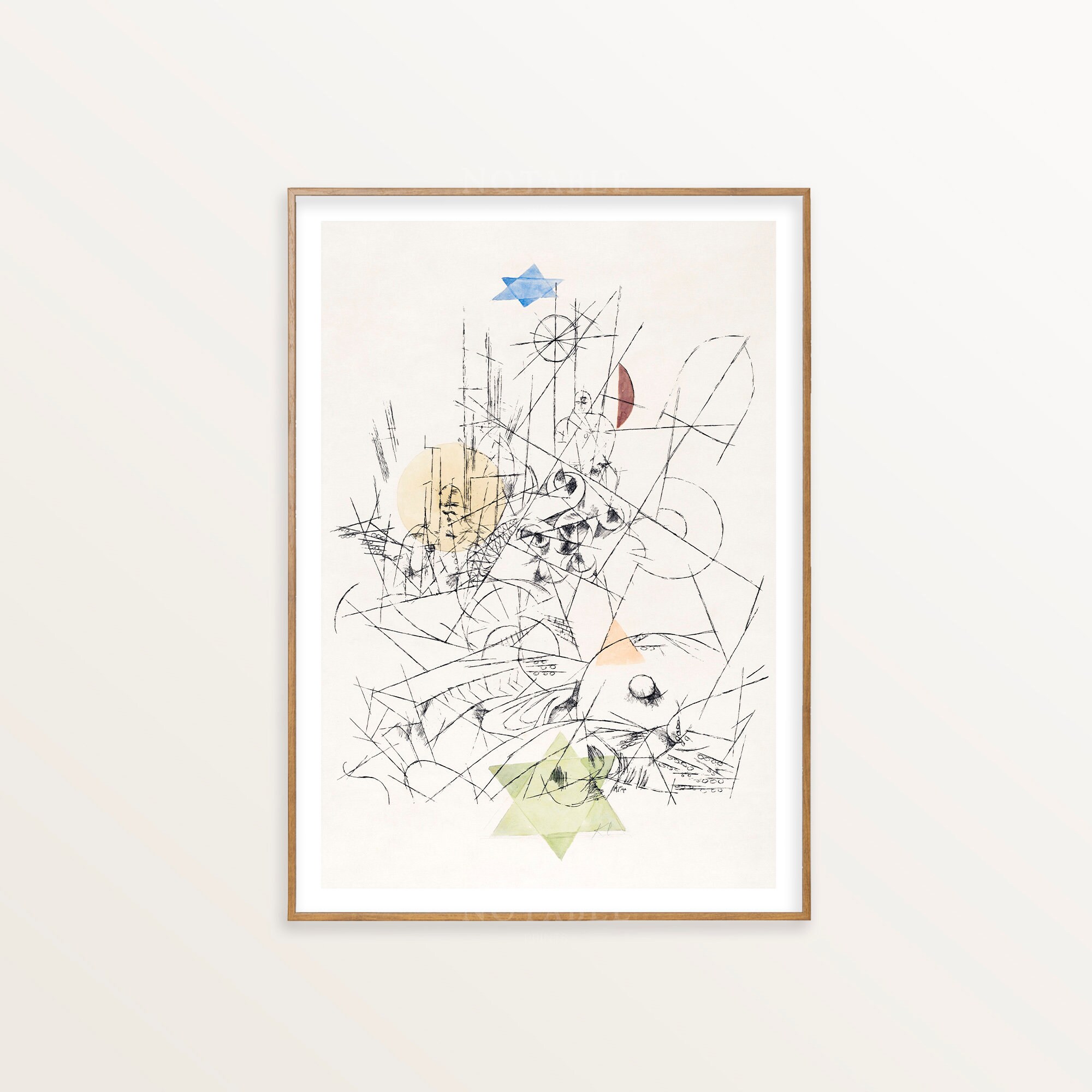 パウル・クレーの版画「希望と破壊」、1916年頃、イギリス