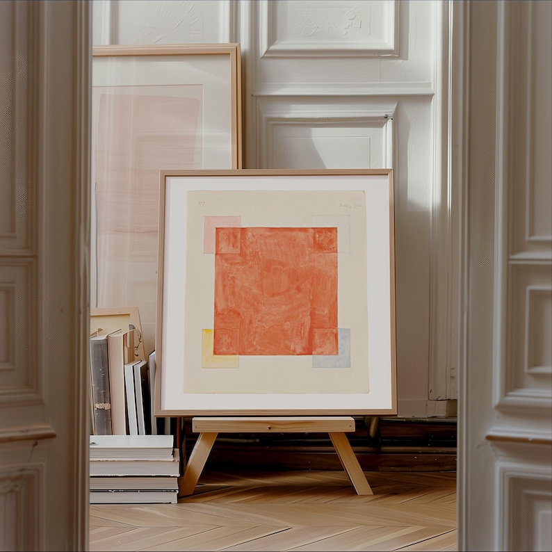 Hilma af Klint kvadratiska tryck, Set med 2 väggdekorationer, Parsifal, nr 117, nr 69, Skickas från Storbritannien/USA/Europa/Australien, inramad eller oramad bild 4