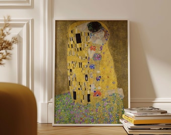 Gustav Klimt Druck, Der Kuss (1907–1908), Schiff aus Großbritannien / USA / Europa / AustralienGerahmt oder ungerahmt
