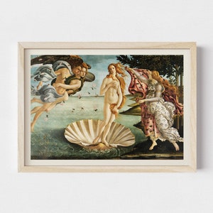 Arte mural de Sandro Botticelli, El nacimiento de Venus. Envío desde Reino Unido, EE. UU., Europa o Australia. Con o sin marco.