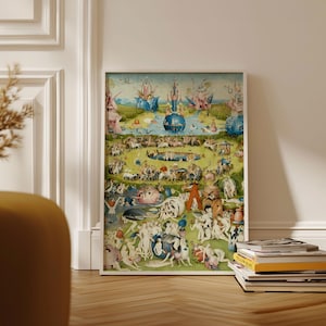 Hieronymus Bosch print, The Garden of Earthly Delights print, 1503–1515, Ship from UK/US/Europe/Australia, framed or unframed