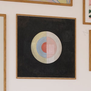 Hilma af Klint print, Square wall art, The Swan, No. 16, c.1915, Ship from UK/US/Europe/Australia