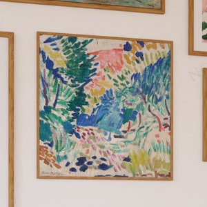 Henri Matisse print landscape at Collioure, full bleed square print | Ship from UK/US/Europe/Australia, Framed or unframed