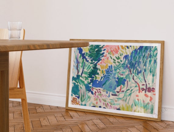 Henri Matisse horizontal print at Collioure Landscape with MARGINS | Ship from UK/US/Europe/Australia, Framed or unframed