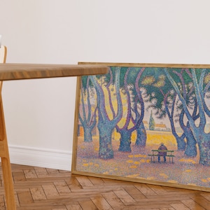 Paul Signac print, Place des Lices, Ship from UK/US/Europe/Australia, Framed or unframed