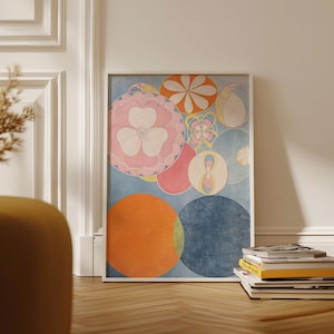 Hilma Af Klint wall art - No. 02, Childhood, Group IV,  Ship from UK/US/Europe/Australia, framed or unframed