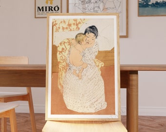 メアリー・カサットの版画「浴室」、1890-1891年、イギリス/アメリカ
