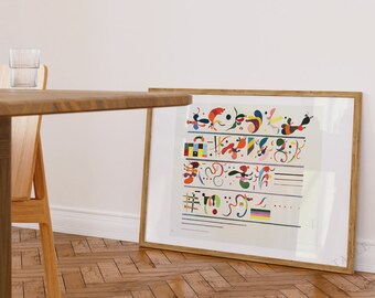 Wassily Kandinsky print, succession c.1935, Ship from UK/US/Europe/Australia