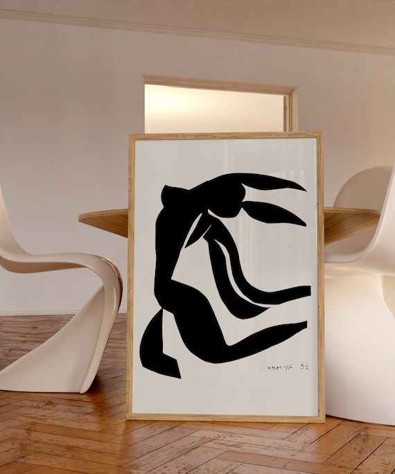 Henri Matisse Poster Black Nu Bleu With Hair in the Wind, Ship 