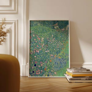 Gustav Klimt print, Italian Garden Landscape (Italienische Gartenlandschaft),  Ship from UK/US/Europe/Australia, framed or unframed